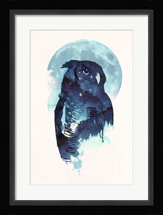 Framed Midnight Owl Print
