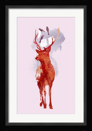 Framed Useless Deer Print