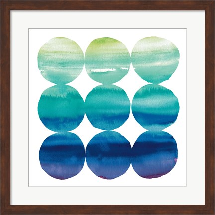 Framed Summer Dots III Print