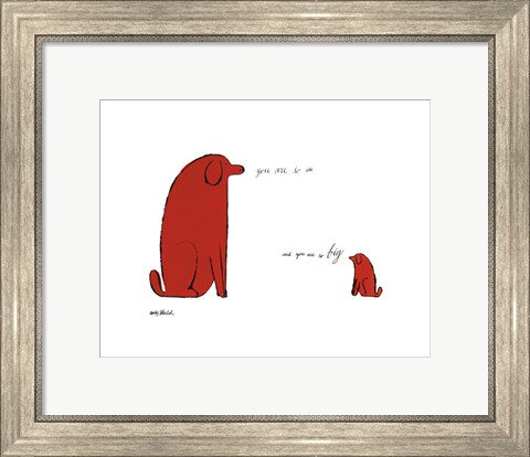 Framed You Are So Little And You Are So Big, c. 1958 Print