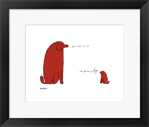 Framed You Are So Little And You Are So Big, c. 1958 Print