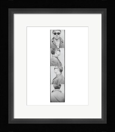 Framed Self Portrait, 1963 (photobooth) Print