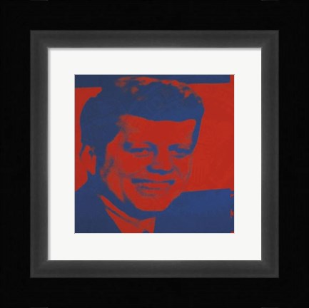 Framed Flash-November 22, 1963, 1968 (red &amp; blue) Print