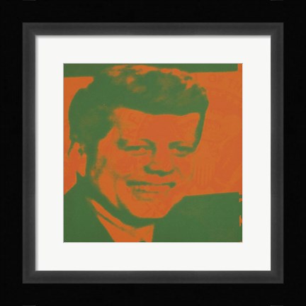 Framed Flash-November 22, 1963, 1968 (orange &amp; green) Print