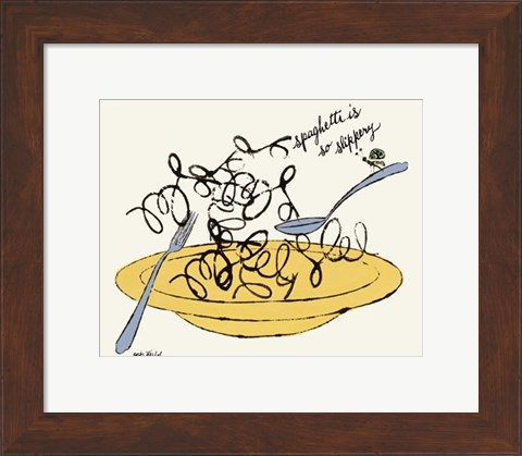 Framed Spaghetti is So Slippery, c. 1958 Print