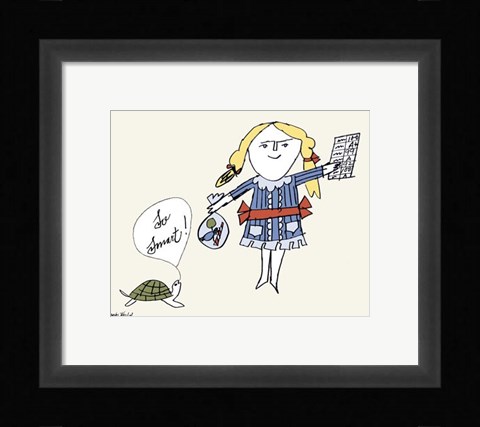 Framed So Smart Print