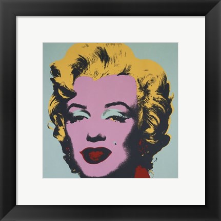 Framed Marilyn, 1967 (on blue ground) Print
