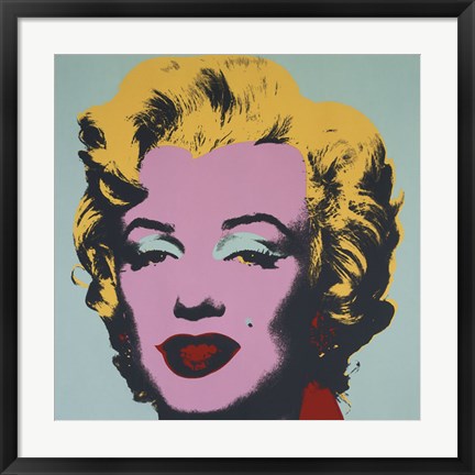 Framed Marilyn, 1967 (on blue ground) Print