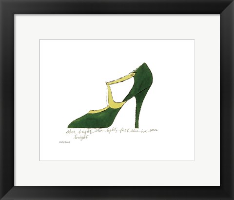 Framed Shoe bright, shoe light, first shoe I've seen tonight, 1955 Print