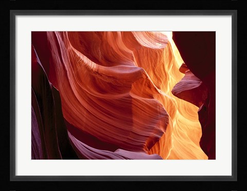 Framed Slot Canyon, Antelope Canyon, Arizona Print