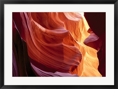 Framed Slot Canyon, Antelope Canyon, Arizona Print