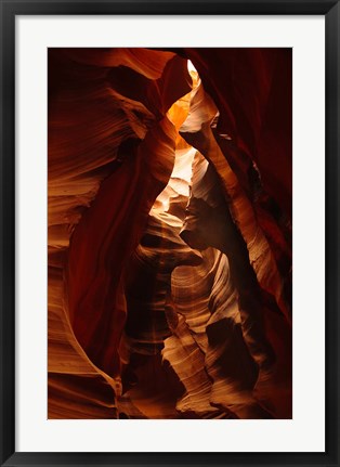 Framed Shaft of Light, Upper Antelope Canyon 2 Print
