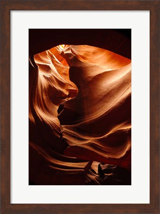 Framed Shaft of Light, Upper Antelope Canyon 3 Print