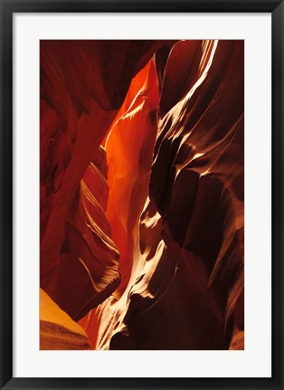 Framed Slot Canyon, Upper Antelope Canyon, Arizona Print