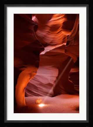 Framed Antelope Canyon Sunbeam Print