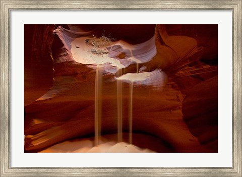 Framed Upper Antelope Canyon, Rocky Ledge Print