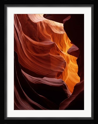 Framed Antelope Canyon, Navajo Tribal Land, Arizona Print