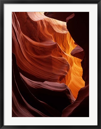 Framed Antelope Canyon, Navajo Tribal Land, Arizona Print