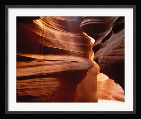 Framed Upper Antelope Canyon Slot, Canyon Interior Print