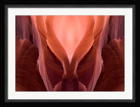 Framed Upper Antelope Canyon, Sandstone Walls Print