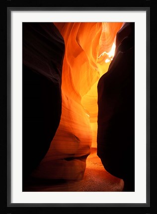 Framed Antelope Canyon Silhouettes Print