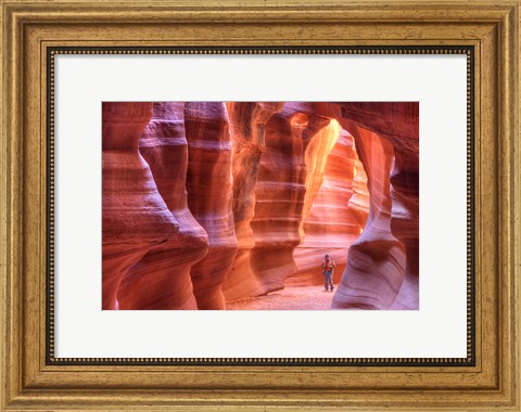 Framed Antelope Canyon, Navajo Tribal Park IV Print