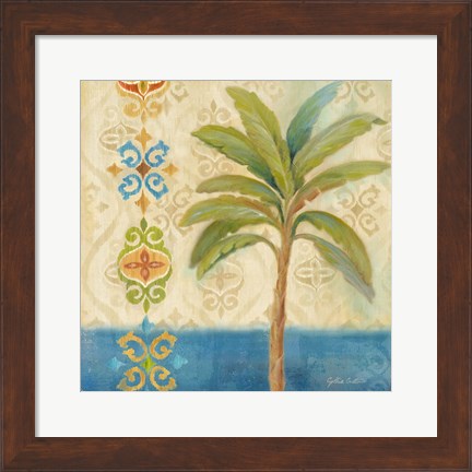 Framed Ikat Palm I Print