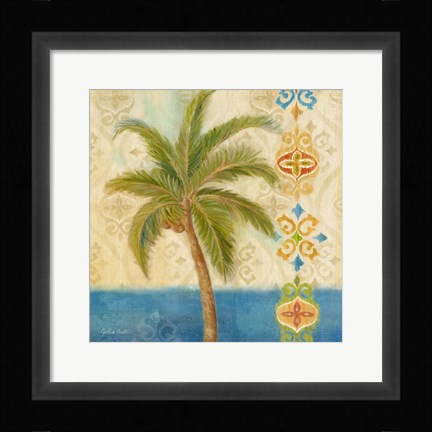 Framed Ikat Palm II Print