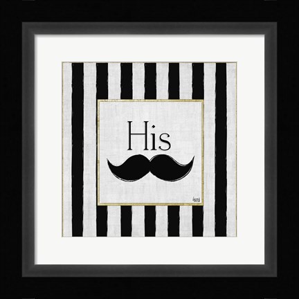 Framed His and Hers Blk/Gold I Print