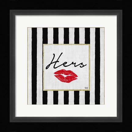 Framed His and Hers Blk/Gold II Print