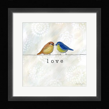 Framed Birds of a Feather Square II Print