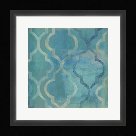 Framed Quatrefoil I Print