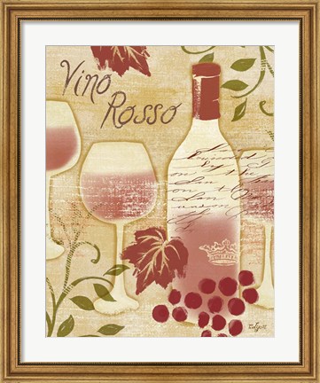 Framed Vino Rosso Print