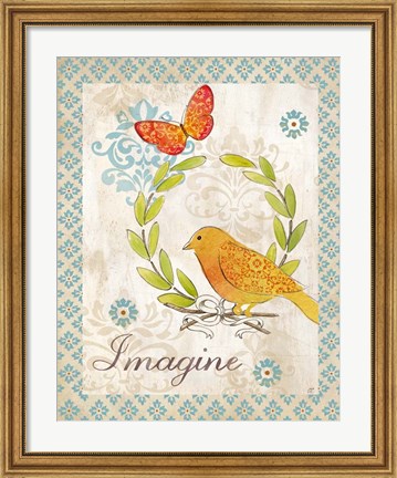 Framed Fleur d'Lis Border II Print