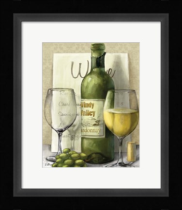 Framed Valley Wine II Print
