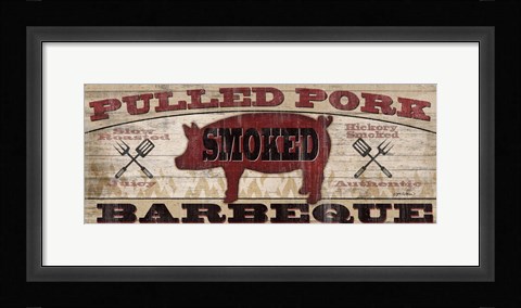 Framed Homestyle BBQ II (Pig) Print
