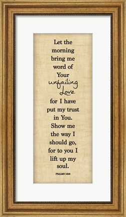 Framed Bible Verse Panel I (Psalms) Print