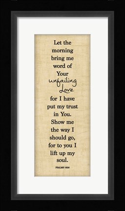 Framed Bible Verse Panel I (Psalms) Print
