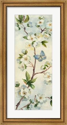 Framed Cherry Bloom Panel II Print