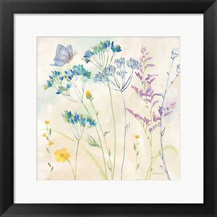 Framed Wildflower Garden II Print