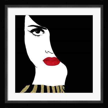 Framed Francesca Gold Print