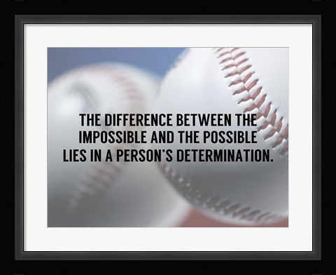 Framed Person's Determination Print