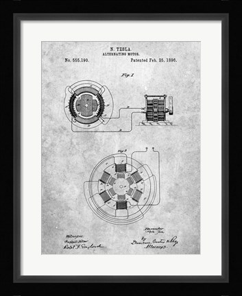 Framed Alternating Motor A Print