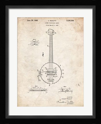 Framed Banjo C Print