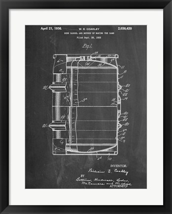 Framed Beer Barrel Print