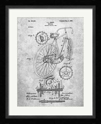 Framed Bicycle A Print