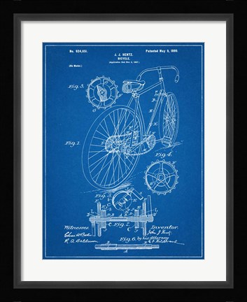 Framed Bicycle B Print