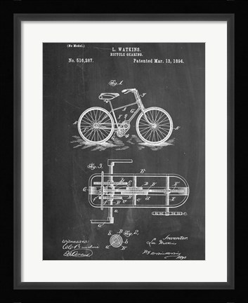 Framed Bicycle E Print