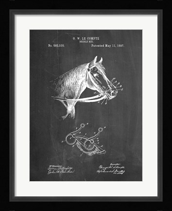 Framed Bridle Brit Print