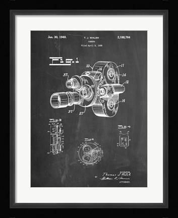 Framed Camera Walsh New Print